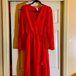 H&M Long Red Dress